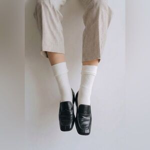 Vintage Miu Miu black leather Loafers size 8